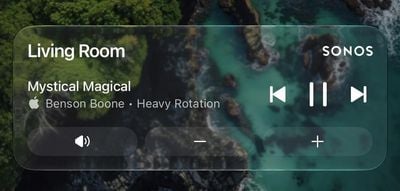 Ứng dụng Sonos trên iPhone hỗ trợ Live Activities