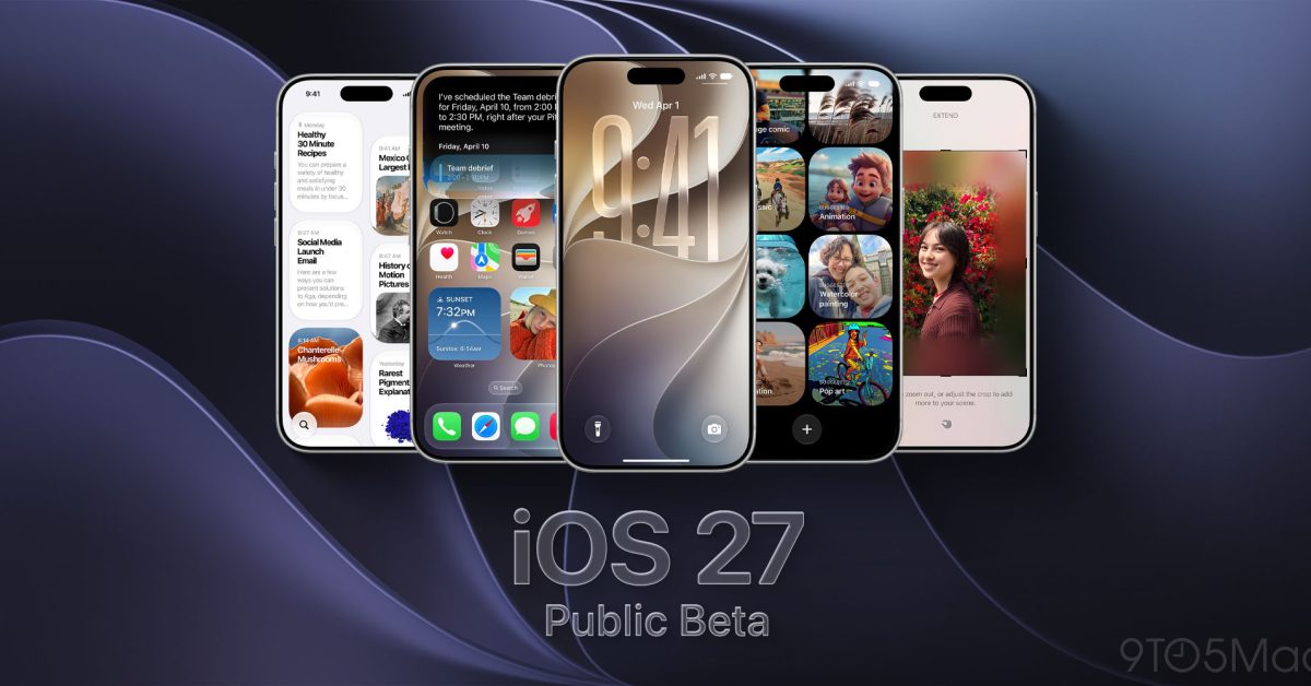Apple phát hành iOS 27 Public Beta và loạt bản cập nhật mới